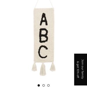 ABC wall hanging